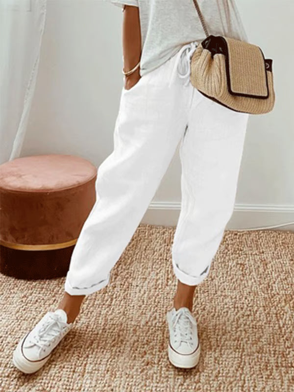 Casual Solid Color Pants