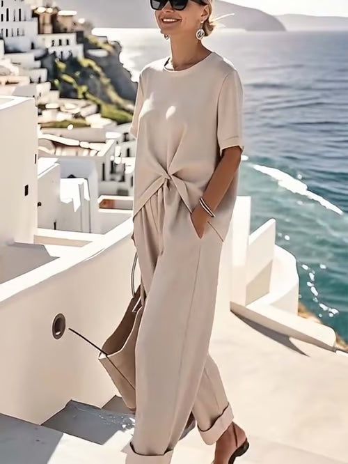 Charming linen two-piece