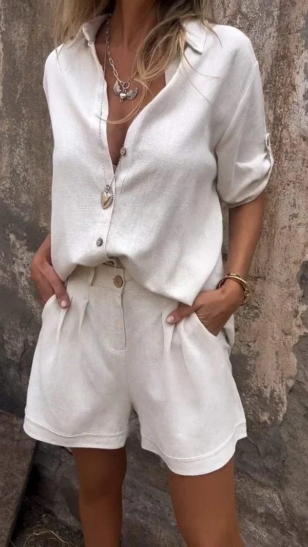 Camille | Women's Set in Natural Fabric
