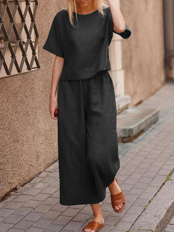 Casual Solid Color Set