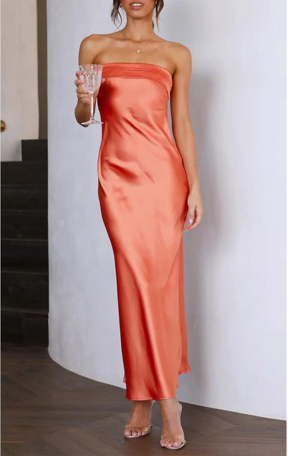Julie | Flowing and Lightweight Satin Dress