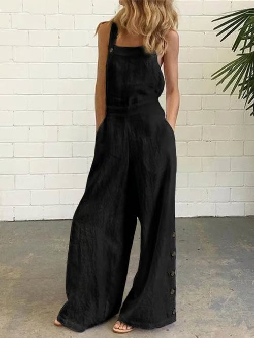 Sofía | Long Linen Jumpsuit