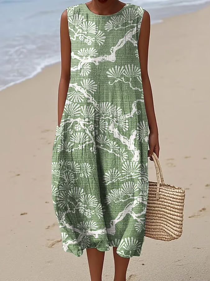 Dress with Discreet Pattern