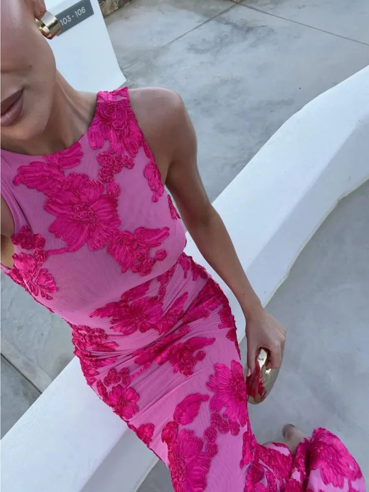 Amara I Pink Glam Dress