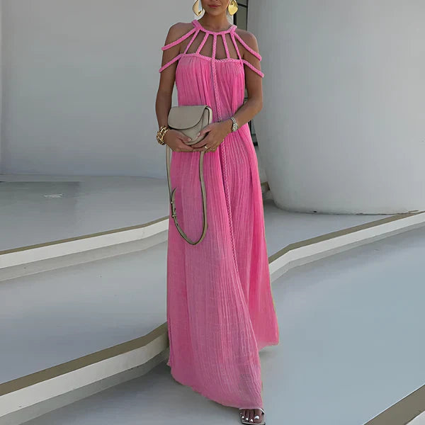 Luna Pleated Maxi Dress