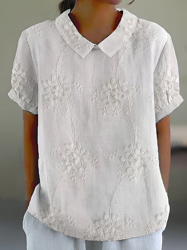 Casual Floral Lace Blouse