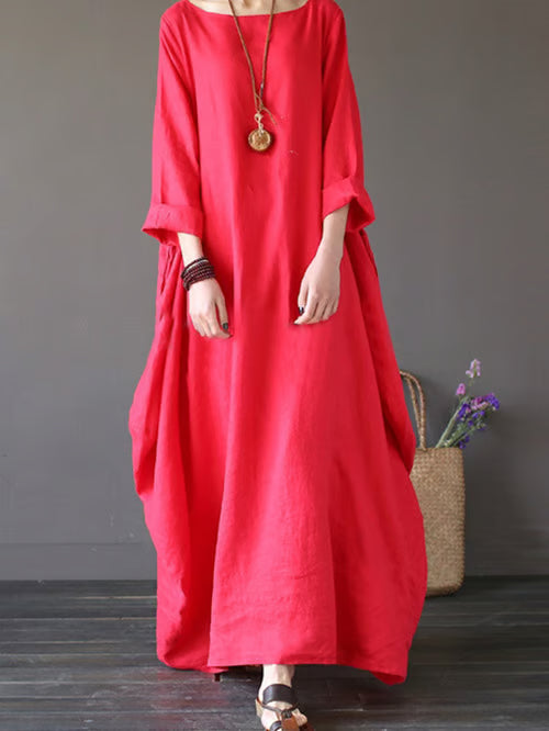 Linen Dress with Natural Elegance