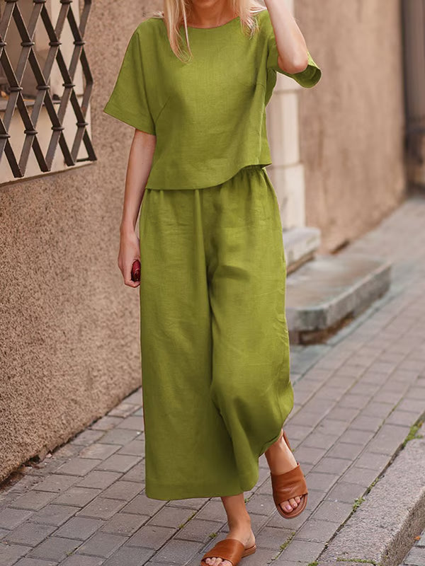 Casual Solid Color Set