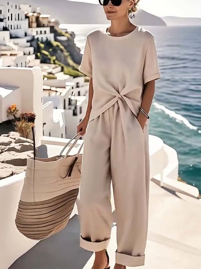 Charming linen two-piece