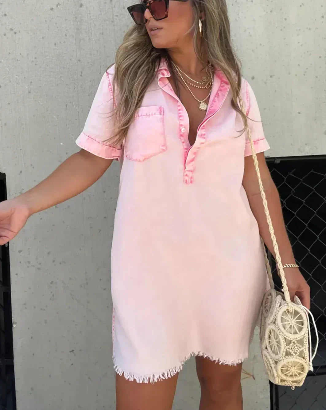 Inès – Fitted Denim Dress