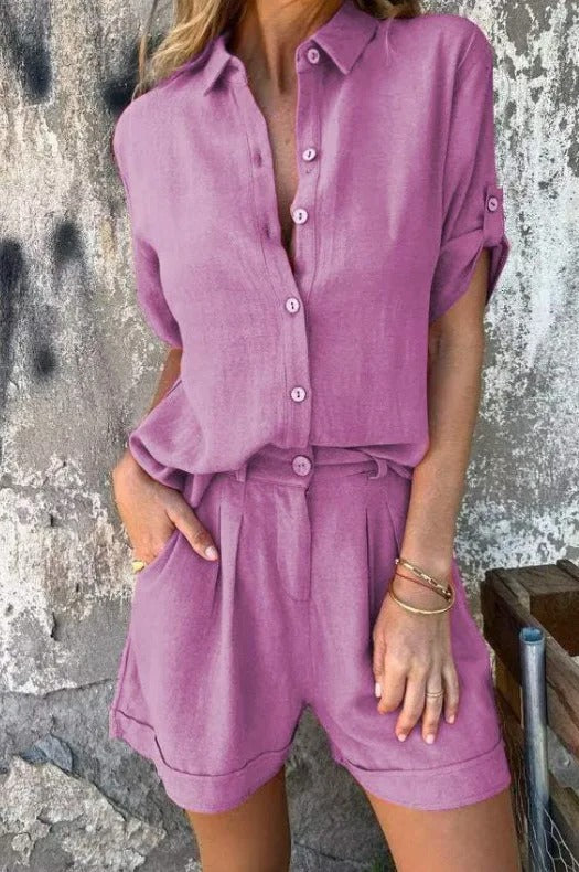 Camille | Women's Set in Natural Fabric