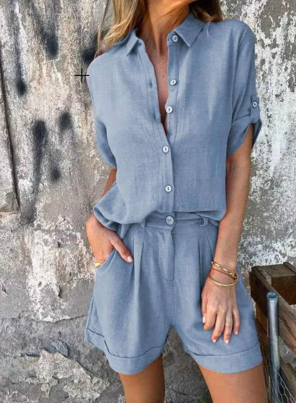 Camille | Women's Set in Natural Fabric