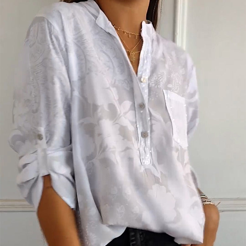 Annabel I Blouse with V-neck