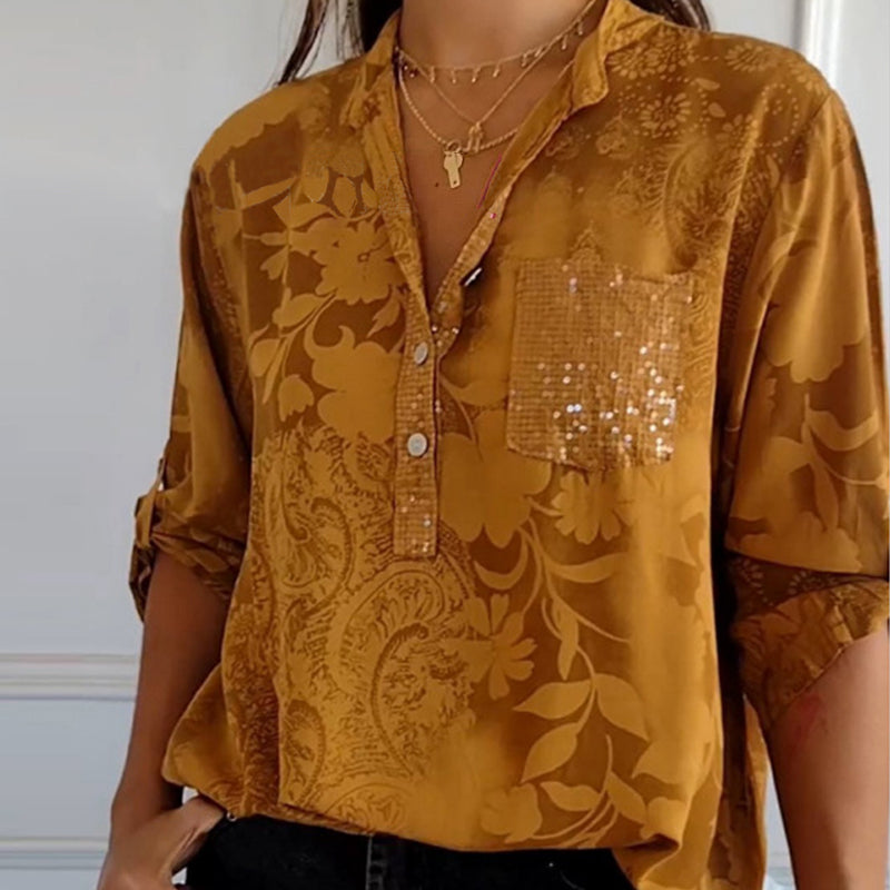 Annabel I Blouse with V-neck