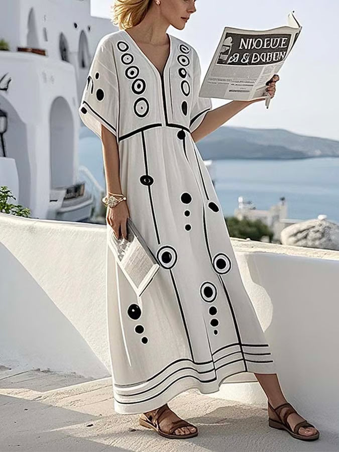 Loose Printed Dress