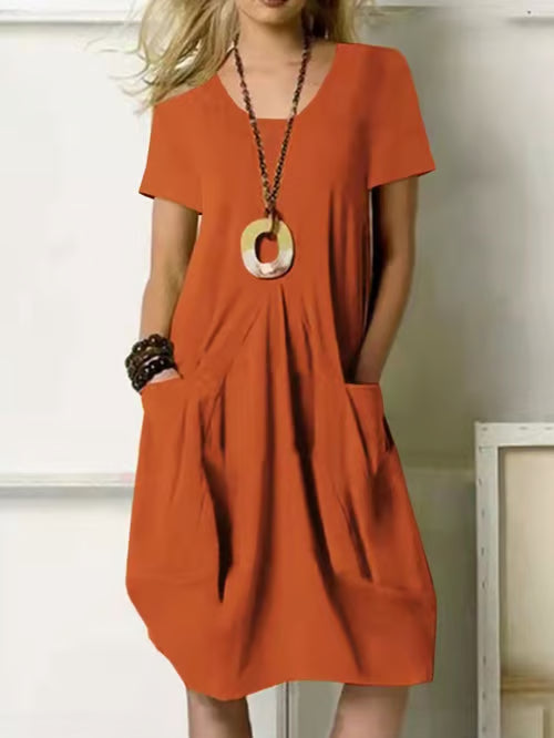 Clara | Short Linen Dress
