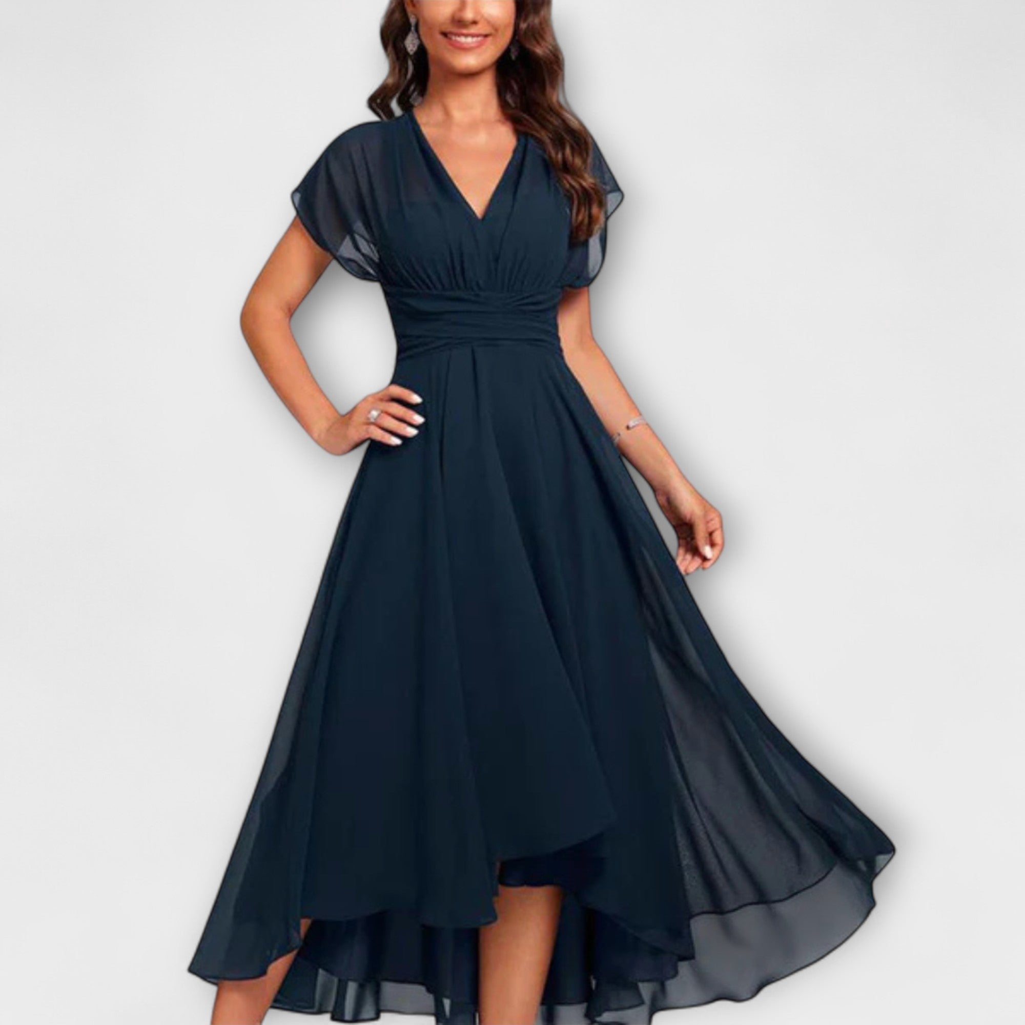 Beatrice™ | V-Neck A-Line Dress
