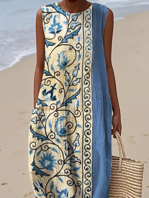 Dress with Abstract Art
