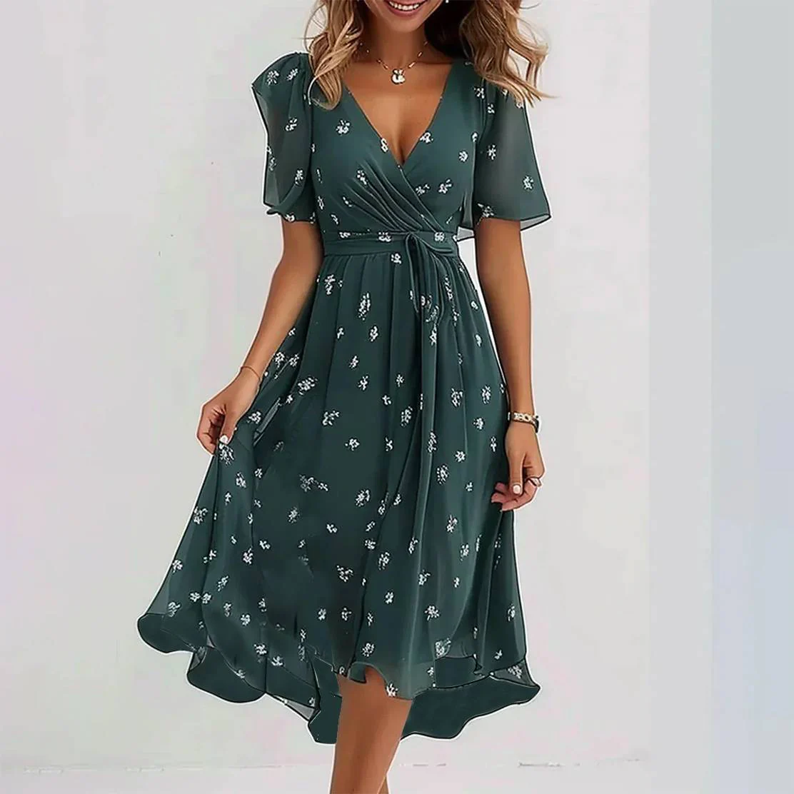 Bianca™ | V-Neck Women's Dress