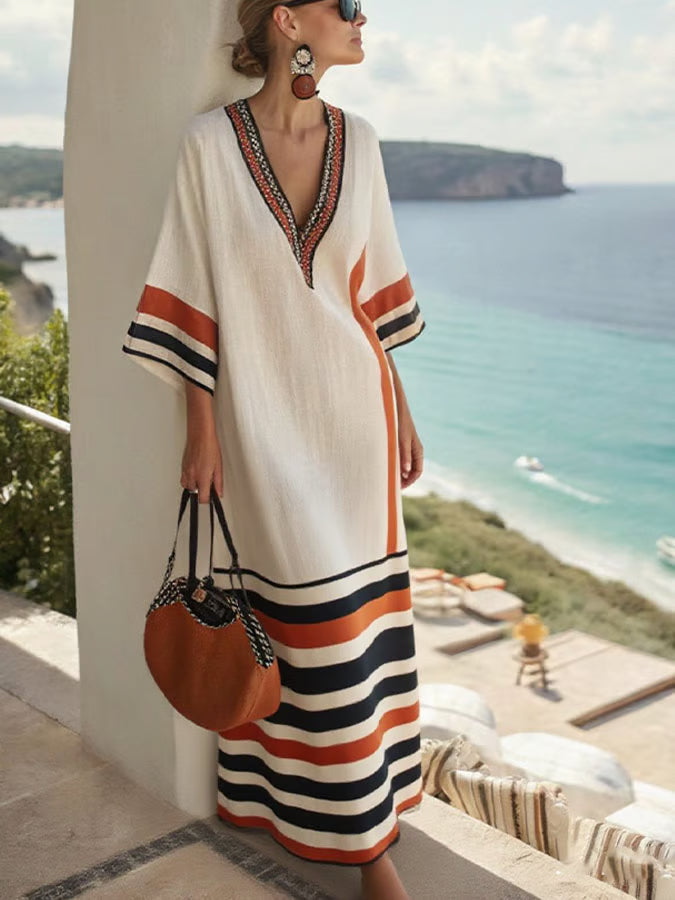 Loose Striped Dress