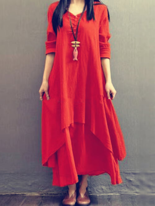 Lina | Elegant Linen Dress