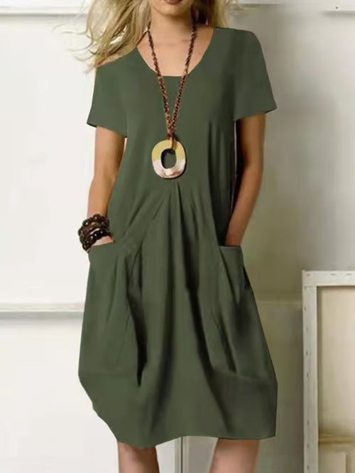 Clara | Short Linen Dress