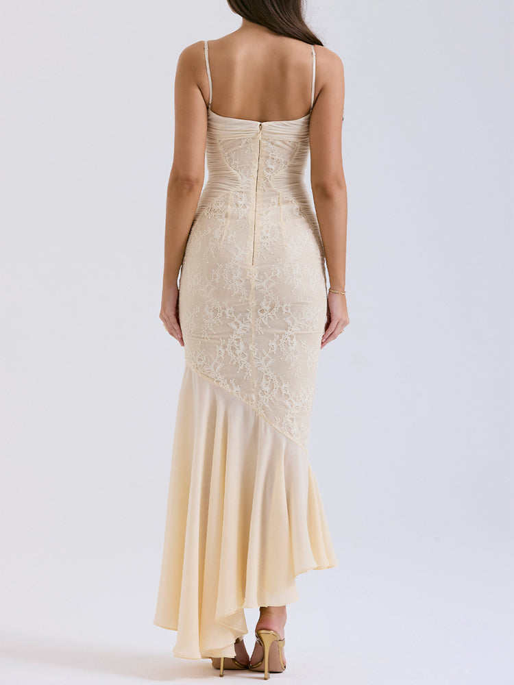 Quincy | Lace Mesh Mermaid Dress