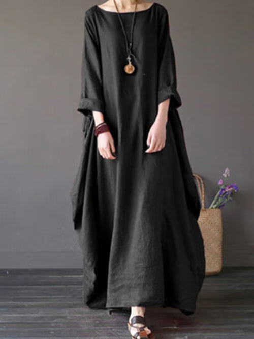 Linen Dress with Natural Elegance