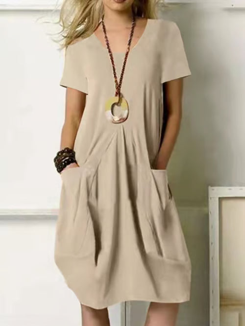 Clara | Short Linen Dress