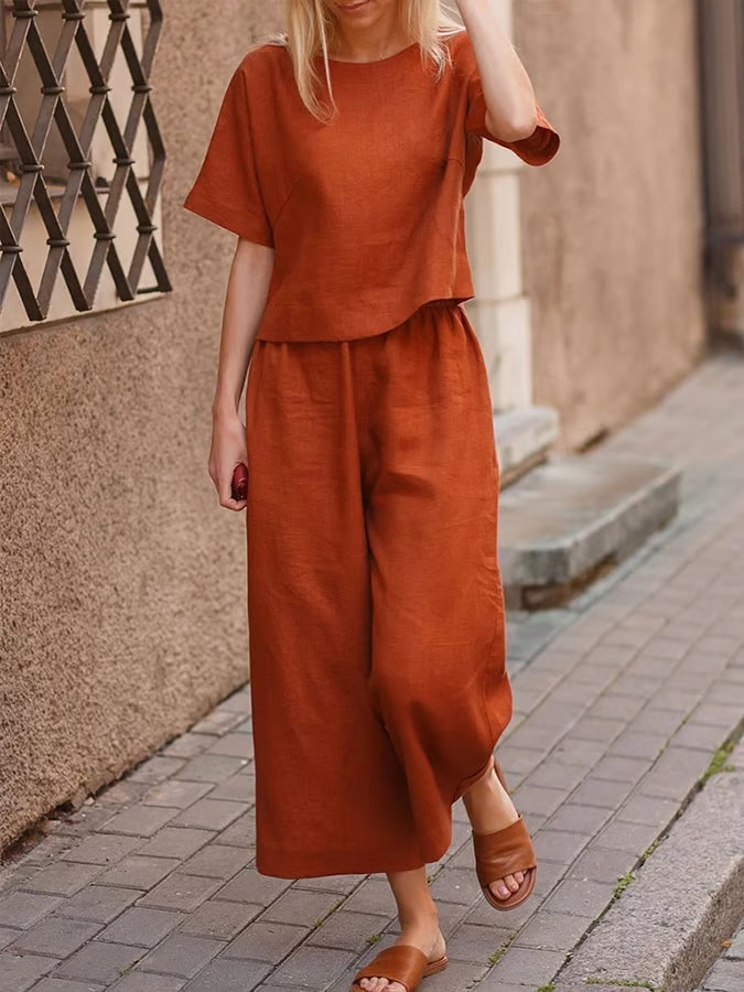 Casual Solid Color Set