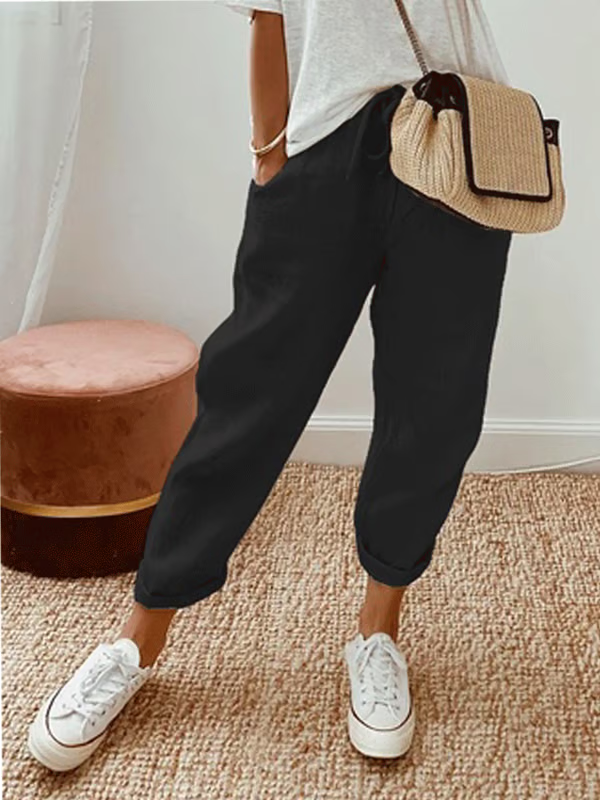 Casual Solid Color Pants