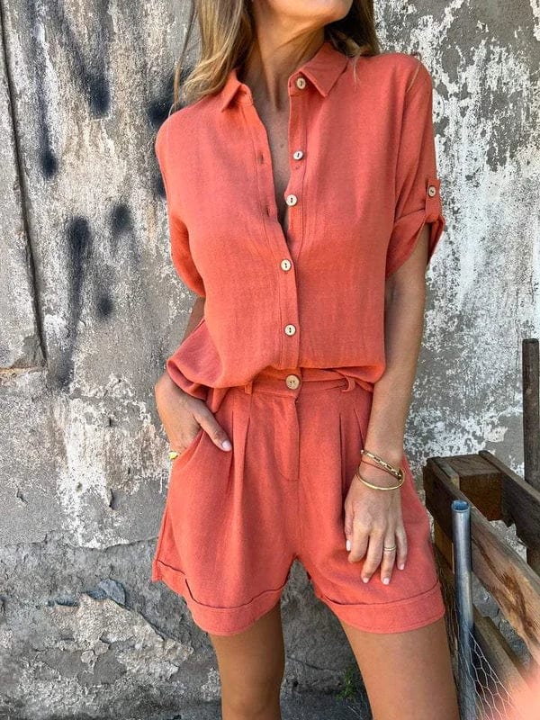 Camille | Women's Set in Natural Fabric