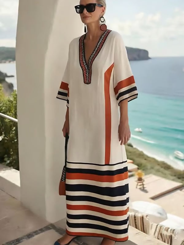 Loose Striped Dress