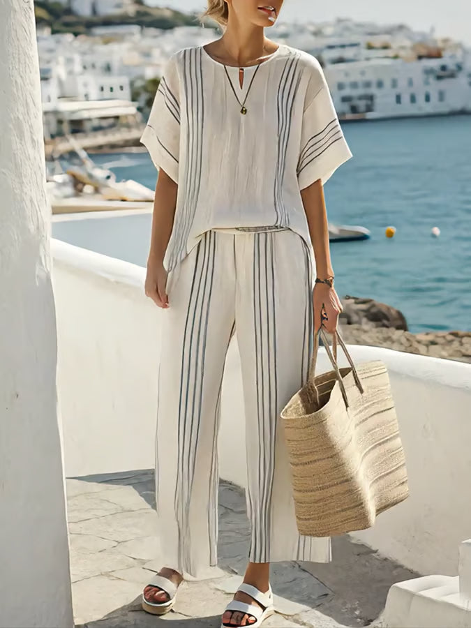 Natural Style Linen Set