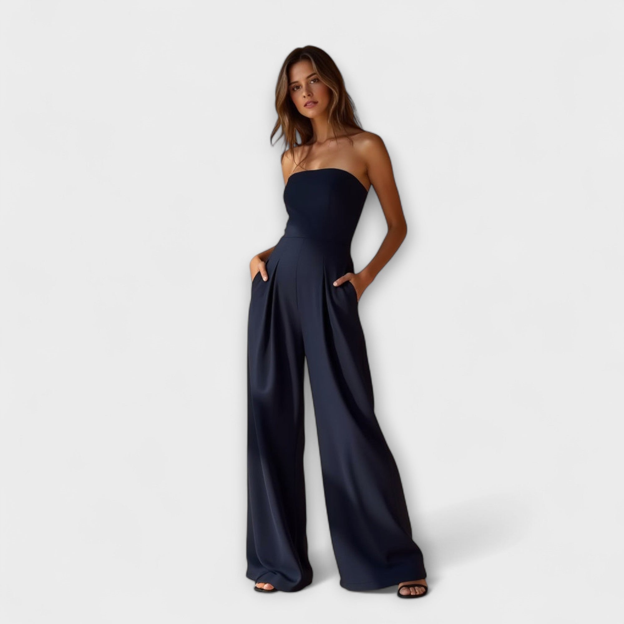 Chiara™ | Sophisticated Strapless Jumpsuit