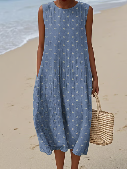 Simple dress with little flowers