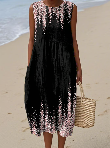 Short Night Flowers Dress