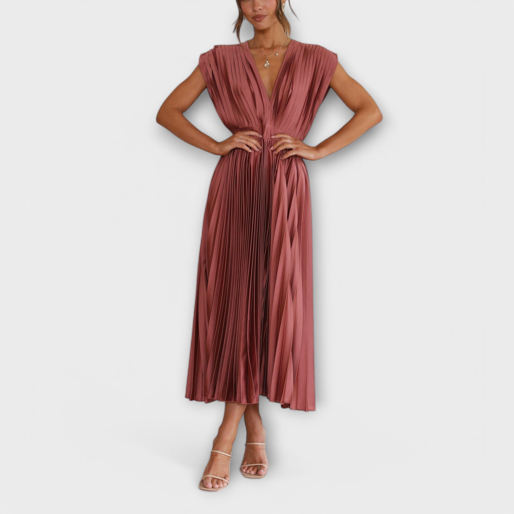 Alessia™ | Chic Pleated Dress