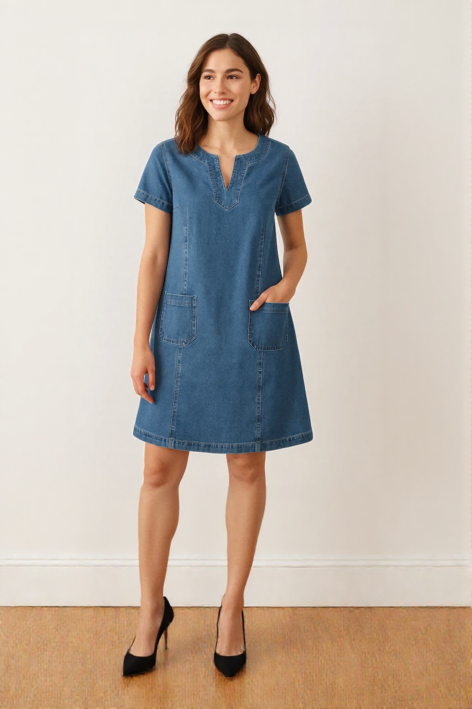 Elegant Denim Dress