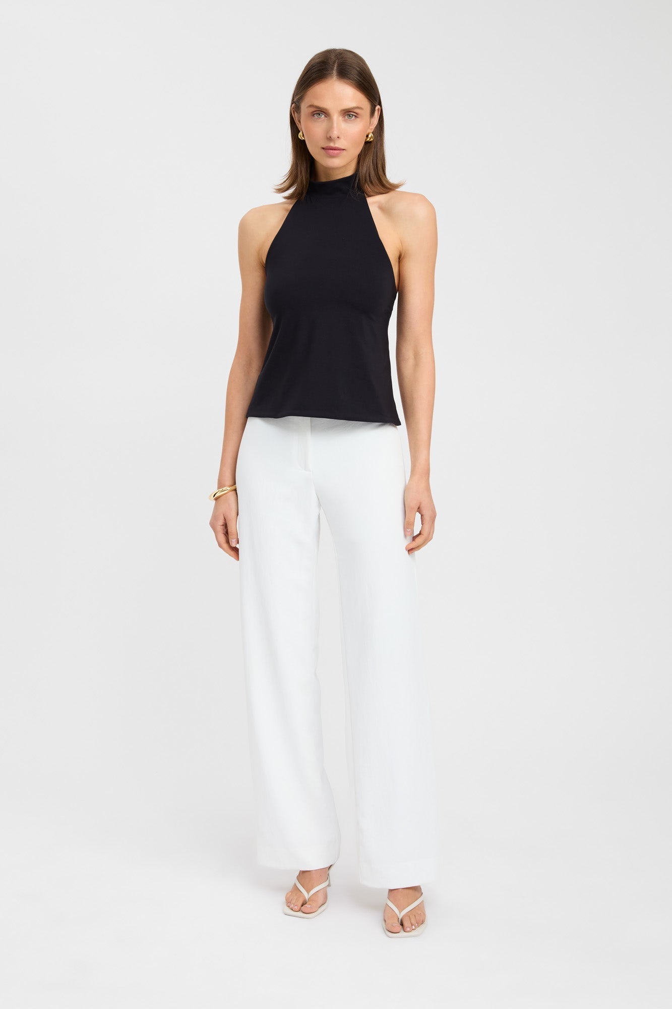 Kaye | Black Minimalist Top