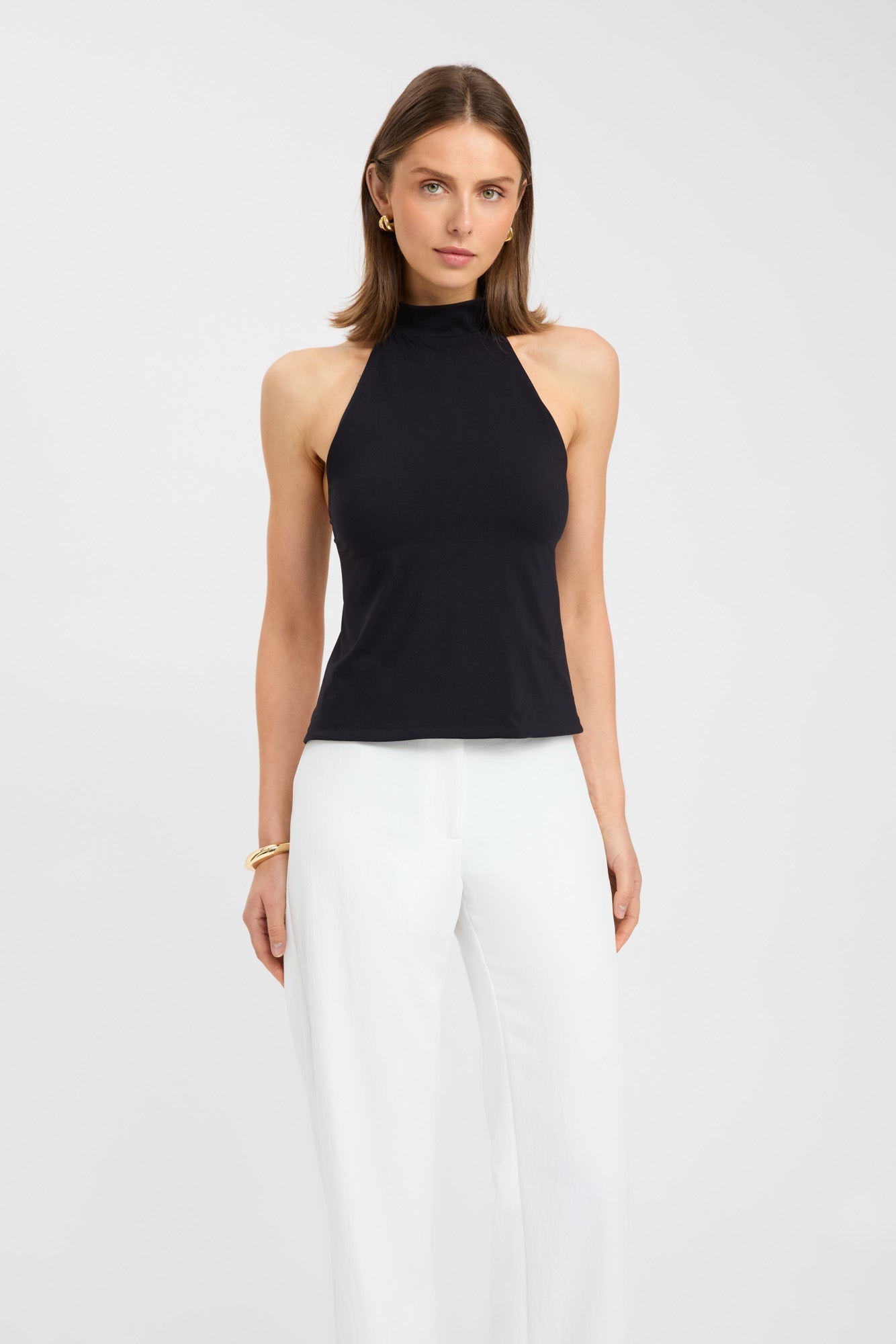Kaye | Black Minimalist Top