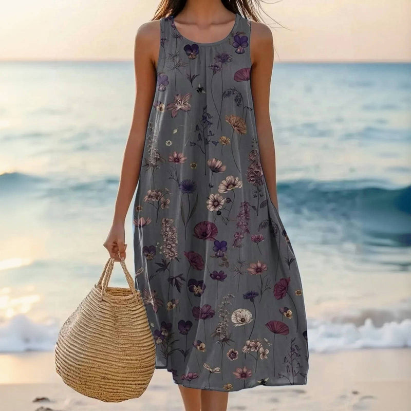 Maria | Floral Midi Dress