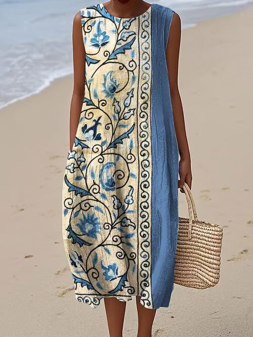Dress with Abstract Art