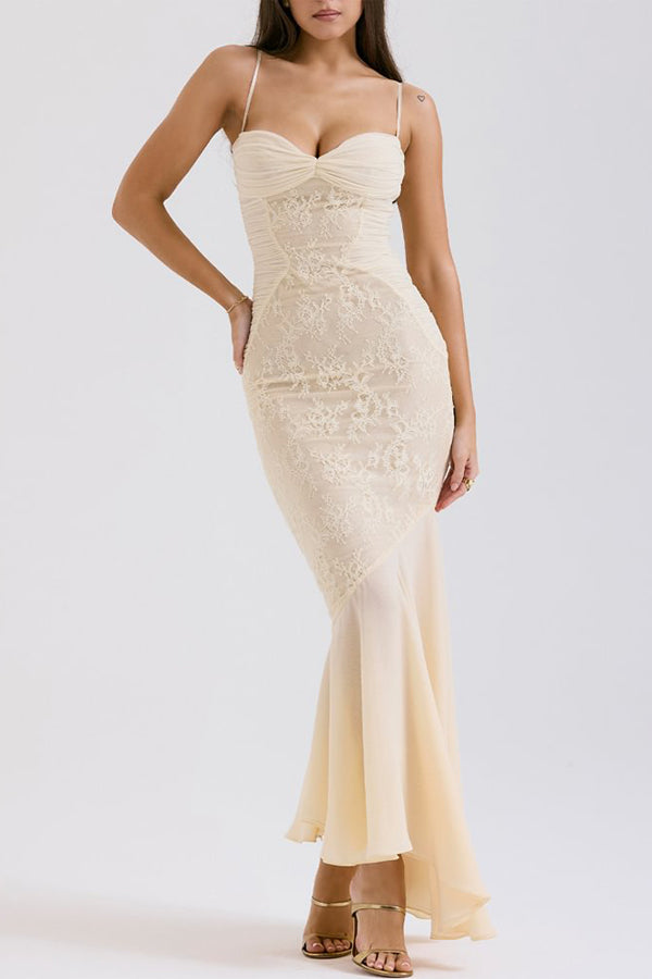Quincy | Lace Mesh Mermaid Dress