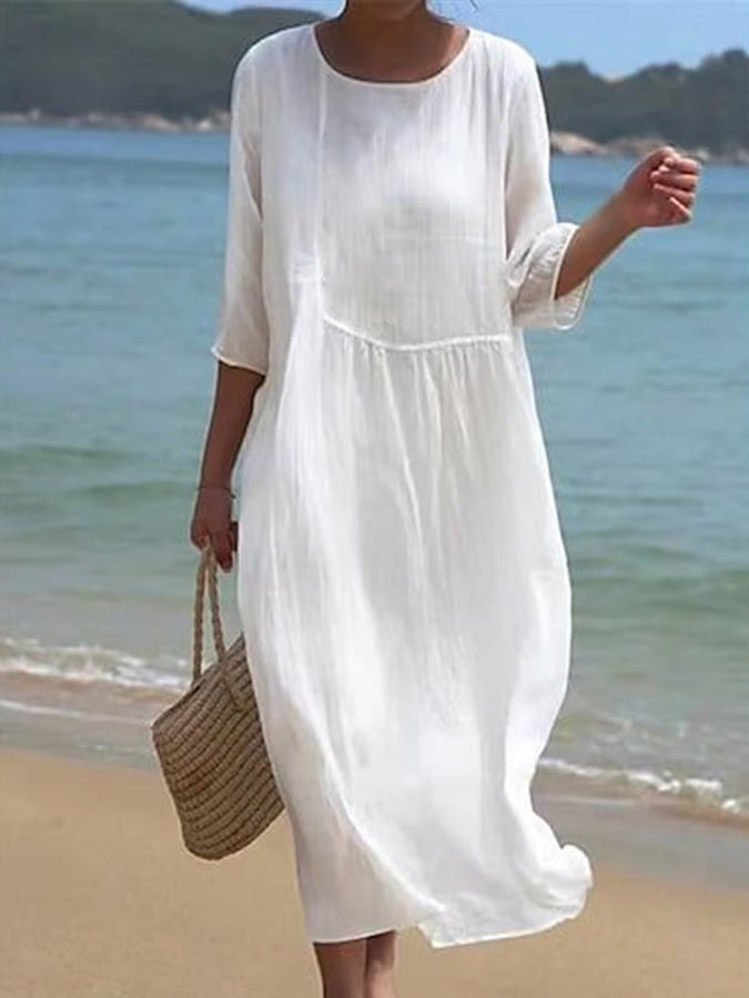 Cotton and Linen Dress
