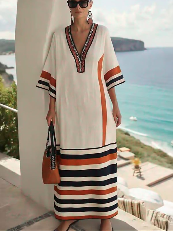 Loose Striped Dress