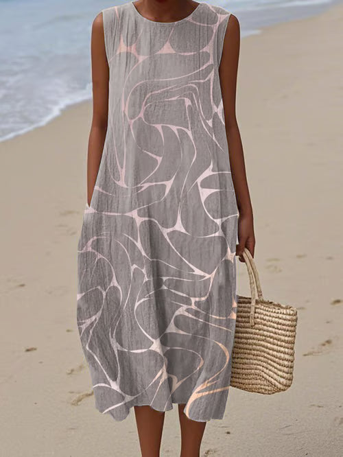Dress with Organic Lines