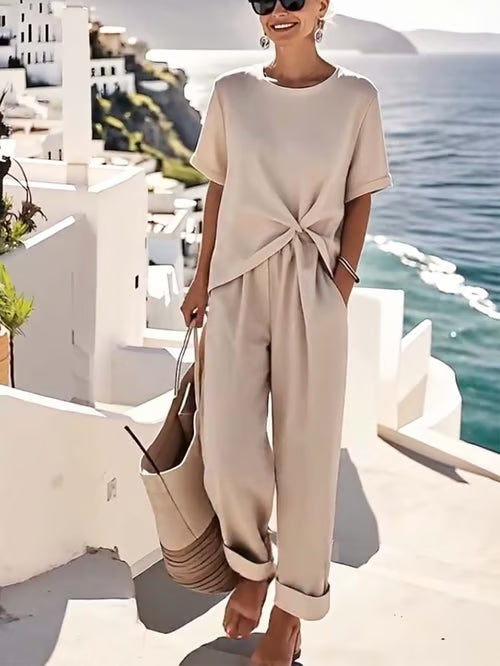 Charming linen two-piece