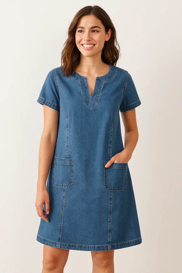 Elegant Denim Dress